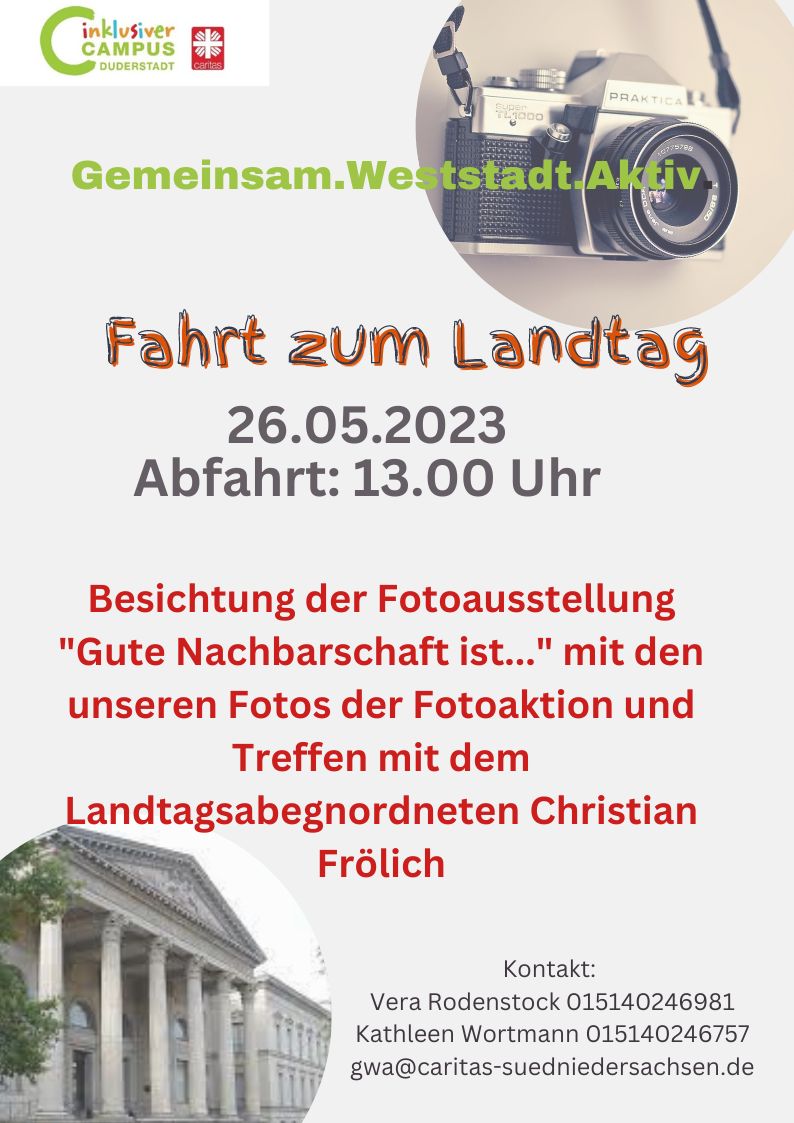Plakat GWA-Ausflug nach Hannover am 26. Mai 2023.