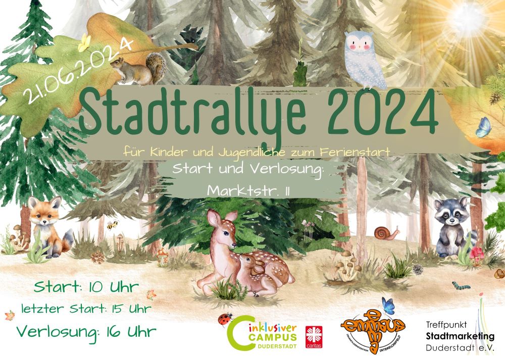 Plakat Stadtrallye 2024
