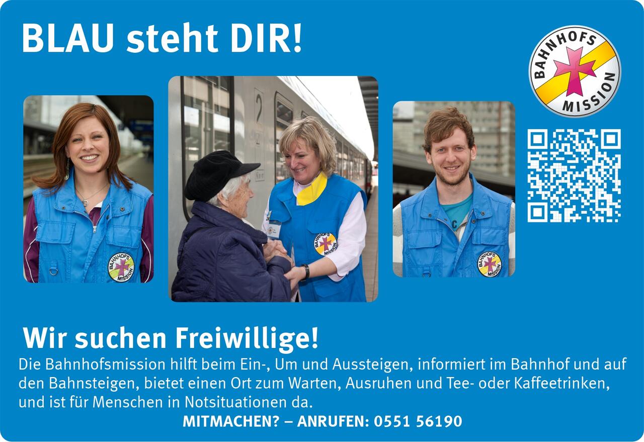 Bahnhofsmission Göttingen: Wir suchen Freiwillige!