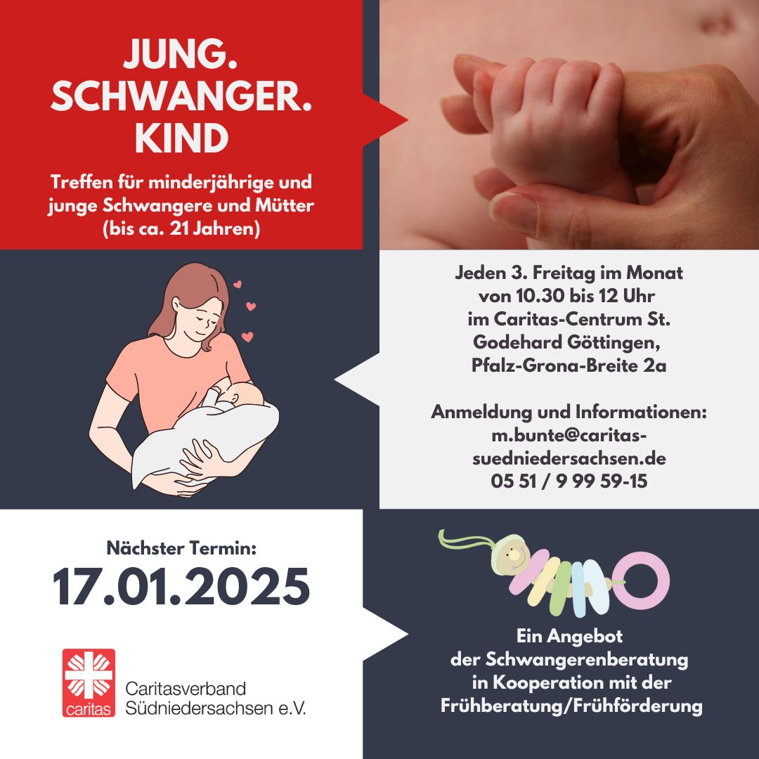 Einladung JUNG.SCHWANGER.KIND Januar 2025