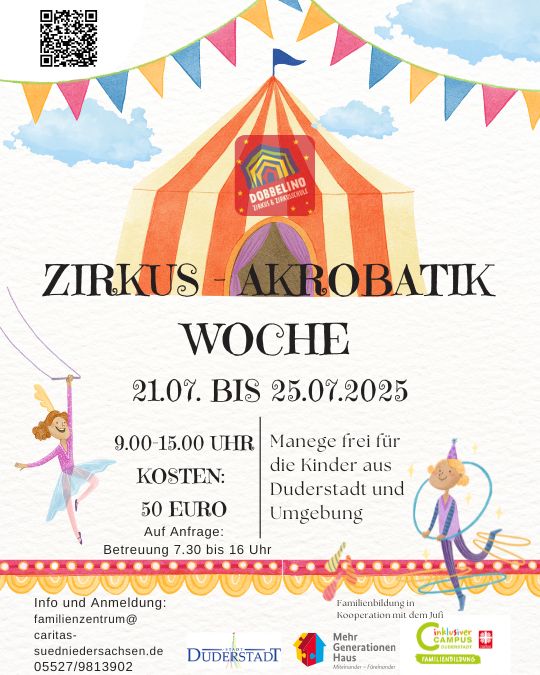 Plakat Zirkus-Akrobatik-Woche