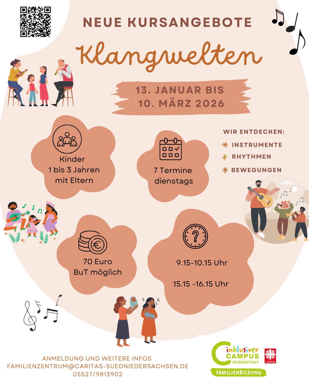 Plakat: Klangwelten August bis September 2025