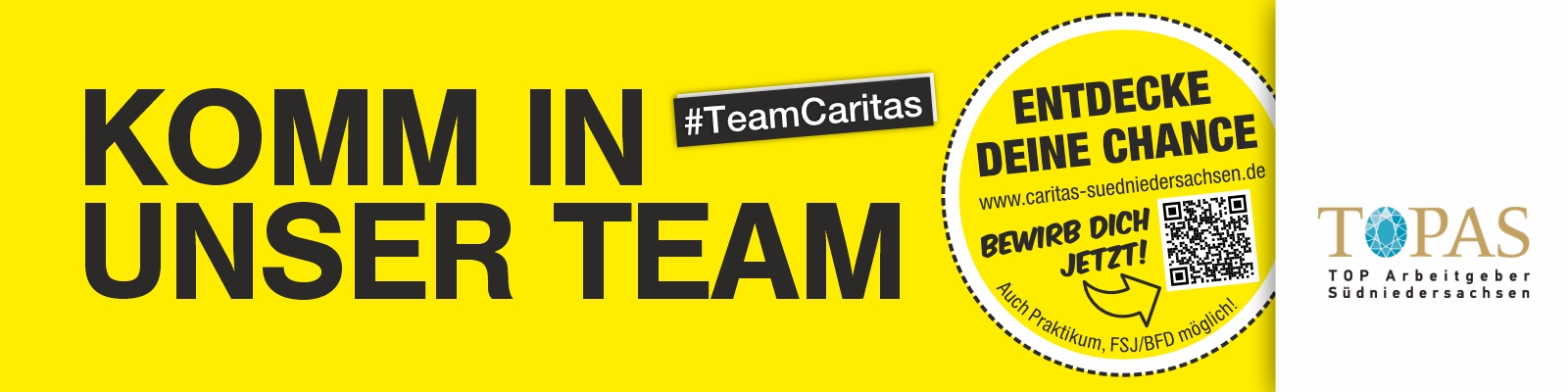 Karriere bei der Caritas: Komm in unser Team