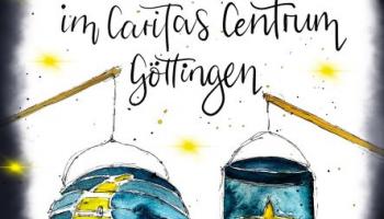 Laternenfest im Caritas-Centrum St. Godehard. | Zeichnung: Kerstin Falkuß