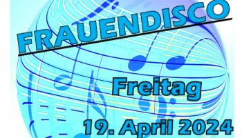 Plakat Frauendisco Duderstadt 19. April