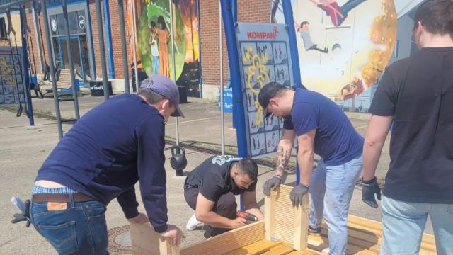 Arineo-Azubis im Einsatz für den SC Hainberg. | Foto: Lars Willmann Arineo-Azubis im Einsatz für den SC Hainberg. | Foto: Lars Willmann