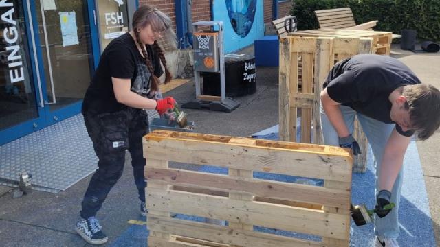 Arineo-Azubis im Einsatz für den SC Hainberg. | Foto: Lars Willmann Arineo-Azubis im Einsatz für den SC Hainberg. | Foto: Lars Willmann